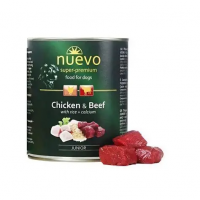Nuevo Junior Chicken & Beef with rice + calcium dog (курица, говядина, рис) в зоомагазине Лепшы Сябар