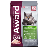Award Cat Special Care Weight Control (кролик) в зоомагазине Лепшы Сябар