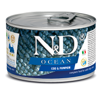 Farmina N&D Ocean Dog Adult Mini (треска, тыква), 140 г в зоомагазине Лепшы Сябар