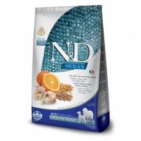 Farmina N&D LG Ocean Adult Medium & Maxi (треска, апельсин) в зоомагазине Лепшы Сябар