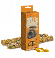 Little One Палочки для грызунов с фруктами и орехами, 2х60 г в зоомагазине Лепшы Сябар