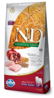 Farmina N&D Ancestral Grain Adult Giant & Maxi (курица, гранат) в зоомагазине Лепшы Сябар