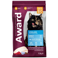 Award Cat Sterilized (белая рыба) в зоомагазине Лепшы Сябар