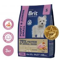 Brit Premium Dog Puppy and Junior Small (курица) в зоомагазине Лепшы Сябар