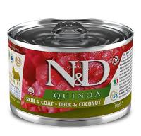 Farmina N&D Quinoa Dog Adult Mini (утка, кокос), 140 г в зоомагазине Лепшы Сябар