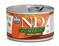 Farmina N&D Pumpkin Dog Adult Mini (оленина, тыква), 140 г в зоомагазине Лепшы Сябар