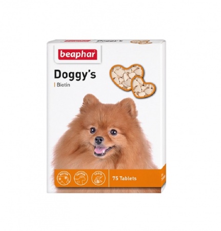 Beaphar Лакомство Doggy's + Biotin, 75 таб. в зоомагазине Лепшы Сябар