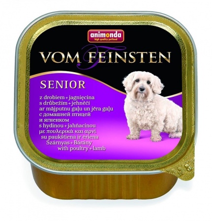 Vom Feinsten Senior dog (домашняя птица, ягненок), 150 г в зоомагазине Лепшы Сябар
