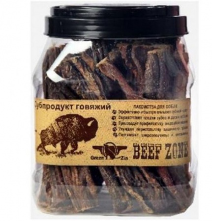 GreenQZin Сушеный говяжий хвост нарезанный (средний), 40 шт. в зоомагазине Лепшы Сябар