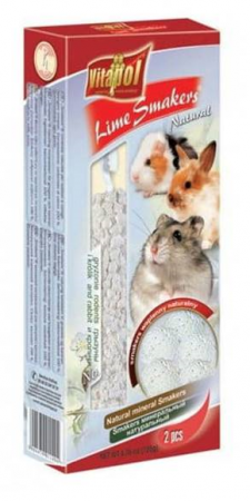 Лакомство Vitapol для грызунов и кроликов Lime Smakers минеральные палочки, 2 шт , 35 г в зоомагазине Лепшы Сябар