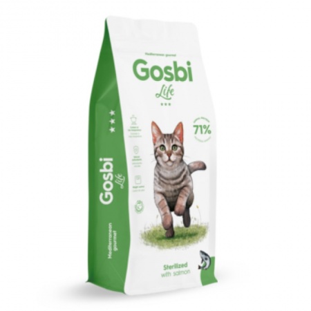 Gosbi Life Sterilized Cat (лосось) в зоомагазине Лепшы Сябар