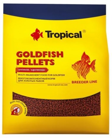 BREEDER LINE GOLDFISH PELLET многокомпонентный корм для золотых рыбок, 1 кг в зоомагазине Лепшы Сябар