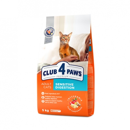 CLUB 4 PAWS PREMIUM "ЧУВСТВИТЕЛЬНОЕ ПИЩЕВАРЕНИЕ" в зоомагазине Лепшы Сябар