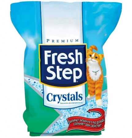 Fresh Step Crystals для кошек (силикагель) в зоомагазине Лепшы Сябар