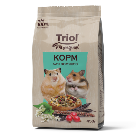 Корм Triol Original для хомяков, 450г в зоомагазине Лепшы Сябар