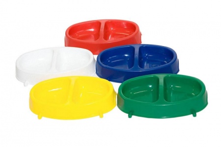  "ВАКА" Миска двойная с ножками для собак,  0,9 л в зоомагазине Лепшы Сябар