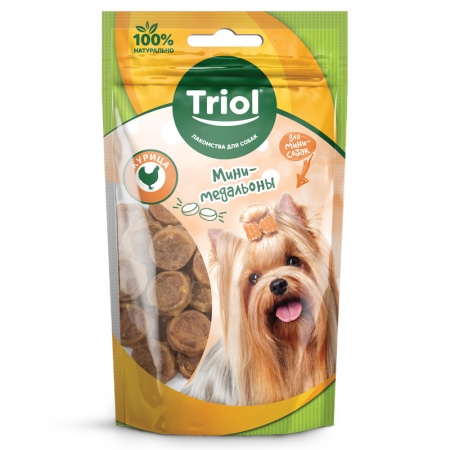 Мини-медальоны из курицы для мини-собак, 50 г в зоомагазине Лепшы Сябар