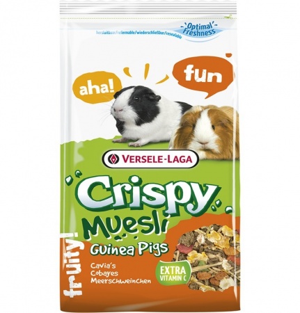Versele Laga Сrispy Muesli Guinea Pigs полноценный корм для морских свинок в зоомагазине Лепшы Сябар