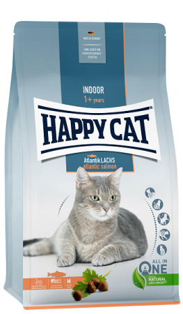 Happy Cat Adult Indoor (атлантический лосось) в зоомагазине Лепшы Сябар